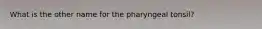 What is the other name for the pharyngeal tonsil?