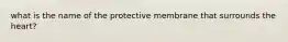 what is the name of the protective membrane that surrounds the heart?