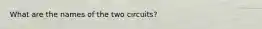 What are the names of the two circuits?