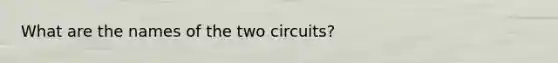 What are the names of the two circuits?