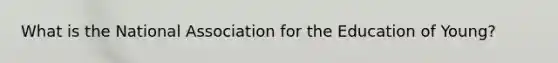 What is the National Association for the Education of Young?
