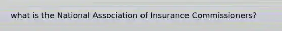 what is the National Association of Insurance Commissioners?
