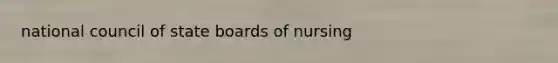 national council of state boards of nursing