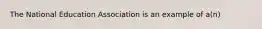 The National Education Association is an example of a(n)