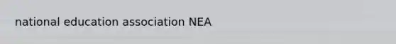 national education association NEA