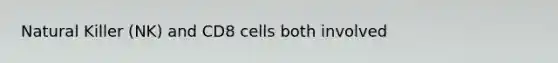 Natural Killer (NK) and CD8 cells both involved