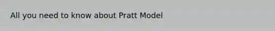 All you need to know about Pratt Model