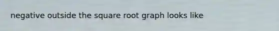 negative outside the square root graph looks like