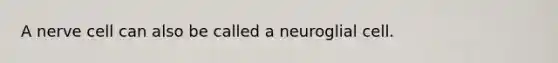 A nerve cell can also be called a neuroglial cell.