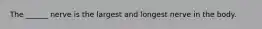 The ______ nerve is the largest and longest nerve in the body.