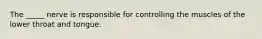 The _____ nerve is responsible for controlling the muscles of the lower throat and tongue.