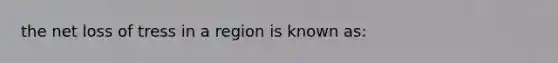 the net loss of tress in a region is known as: