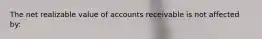 The net realizable value of accounts receivable is not affected by: