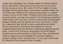 A new client expresses her concerns about the fitness testing that is advertised in the personal training brochure from the facility where you train. She claims that the thought of being weighed and having her body composition assessed makes her uncomfortable. Which of the following statements is the BEST course of action at this time? 1-Explain that these assessments are only options, and are not required. Then have her complete a health-history form and only conduct assessments that facilitate program design, such as posture and basic movement. 2-Help her understand that data from body-composition and other fitness assessments provide the foundation for exercise programming and are the basis for quantifying progress toward goals. 3-Inform her that body-composition and other fitness assessments are prerequisites to beginning a new and effective exercise program. 4-Acknowledge her concerns, design a program without using the assessments, and explore the need for referral for her unrealistic fear of weight.