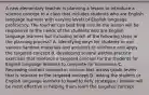 A new elementary teacher is planning a lesson to introduce a science concept to a class that includes students who are English language learners with varying levels of English language proficiency. The teacher can best help ensure the lesson will be responsive to the needs of the students who are English language learners but including which of the following steps in the planning process? A. identifying ways for students to use various handout materials and activities to reinforce and apply the targeted concept B. developing several written practice exercises that reinforce a targeted concept for the students for English language learners to complete for homework C. Reviewing content covered in science text across grade levels that is relevant to the targeted concept D. asking the student or English language learners to head to defy strategies I believe will be most effective in helping them learn the targeted concept