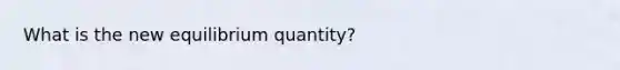 What is the new equilibrium quantity?