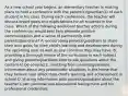 As a new school year begins, an elementary teacher is making plans to hold a conference with the parent(s)/guardian(s) of each student in his class. During each conference, the teacher will discuss broad goals and expectations for all students in the class. Which of the following additional teacher actions during the conferences would best help promote positive communication and a sense of partnership with parents/guardians? A. encouraging parents/guardians to share their own goals for their child's learning and development during the upcoming year as well as any concerns they may have. B. providing a thorough review of the curriculum in each subject and giving parents/guardians time to ask questions about the content to be covered C. soliciting from parents/guardians information about any problematic situations in the home that they believe may affect their child's learning and achievement in school D. sharing information with parents/guardians about the teacher's own personal and educational background and his professional credentials.