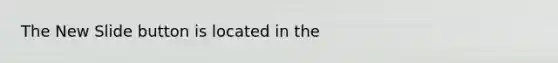 The New Slide button is located in the