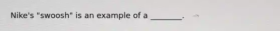 Nike's "swoosh" is an example of a ________.