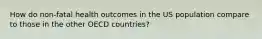 How do non-fatal health outcomes in the US population compare to those in the other OECD countries?