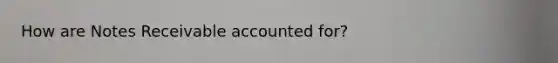 How are Notes Receivable accounted for?