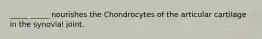 _____ _____ nourishes the Chondrocytes of the articular cartilage in the synovial joint.