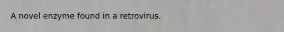 A novel enzyme found in a retrovirus.