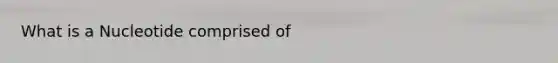 What is a Nucleotide comprised of