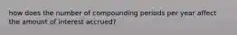 how does the number of compounding periods per year affect the amount of interest accrued?