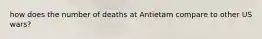 how does the number of deaths at Antietam compare to other US wars?