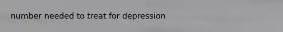 number needed to treat for depression