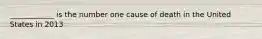 ____________ is the number one cause of death in the United States in 2013