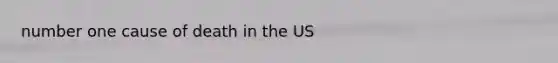 number one cause of death in the US