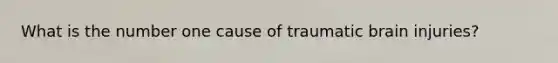 What is the number one cause of traumatic brain injuries?
