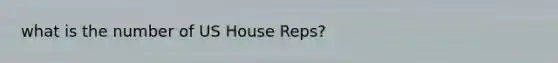 what is the number of US House Reps?