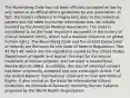 The Nuremberg Code has not been officially accepted as law by any nation or as official ethics guidelines by any association. In fact, the Code's reference to Hippocratic duty to the individual patient and the need to provide information was not initially favored by the American Medical Association. The Code is considered to be the most important document in the history of clinical research ethics, which had a massive influence on global human rights. The Nuremberg Code and the related Declaration of Helsinki are the basis for the Code of Federal Regulations Title 45 Part 46, which are the regulations issued by the United States Department of Health and Human Services for the ethical treatment of human subjects, and are used in Institutional Review Boards (IRBs). In addition, the idea of informed consent has been universally accepted and now constitutes Article 7 of the United Nations' International Covenant on Civil and Political Rights. It also served as the basis for International Ethical Guidelines for Biomedical Research Involving Human Subjects proposed by the World Health Organization