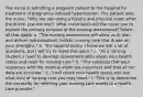 The nurse is admitting a pregnant patient to the hospital for treatment of pregnancy-induced hypertension. The patient asks the nurse, "Why are you doing a history and physical exam when the doctor just did one?" What statements will the nurse use to explain the primary purpose of the nursing assessment? Select all that apply. a. "The nursing assessment will allow us to plan and deliver individualized, holistic nursing care that draws on your strengths." b. "It's hospital policy. I know we ask a lot of questions, but I will try to make this quick." c. "As a nursing student, I need to develop assessment skills about your health status and need for nursing care." d. "This validates that your responses with the medical exam are consistent and that all our data are accurate." e. "I will check your health status and see what kind of nursing care you may need." f. "This is to determine the necessity for referring your nursing care needs to a health care provider."