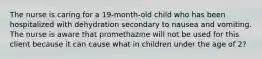 The nurse is caring for a 19-month-old child who has been hospitalized with dehydration secondary to nausea and vomiting. The nurse is aware that promethazine will not be used for this client because it can cause what in children under the age of 2?