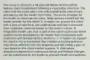 The nurse is caring for a 48-year-old Native American/First Nations client hospitalized following a myocardial infarction. The client tells the nurse about not understanding the plan of care and asks to see the healer from home. The nurse arranges for the healer to come see the client. What primary benefit will the healer provide for the client? A. A healer can provide the client with a plan of care he or she understands and that is removed from traditional medicine based on the client's culture. B. Integrative health care that is part of the client's particular belief system can be developed by the healer that incorporates both traditional and complementary medicine. C. A healer can support the client in his or her beliefs that traditional healing practices may not be effective with the diagnosis and will create a plan of care based on the client's belief systems. D. Alternative, allopathic treatments including nutritional and lifestyle changes can be substituted by the healer to promote health and wellness.