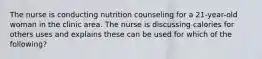 The nurse is conducting nutrition counseling for a 21-year-old woman in the clinic area. The nurse is discussing calories for others uses and explains these can be used for which of the following?