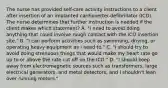 The nurse has provided self-care activity instructions to a client after insertion of an implanted cardioverter-defibrillator (ICD). The nurse determines that further instruction is needed if the client makes which statement? A. "I need to avoid doing anything that could involve rough contact with the ICD insertion site." B. "I can perform activities such as swimming, driving, or operating heavy equipment as I need to." C. "I should try to avoid doing strenuous things that would make my heart rate go up to or above the rate cut off on the ICD." D. "I should keep away from electromagnetic sources such as transformers, large electrical generators, and metal detectors, and I shouldn't lean over running motors."