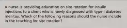 A nurse is providing education on site rotation for insulin injections to a client who is newly diagnosed with type I diabetes mellitus. Which of the following reasons should the nurse include in the teaching for site rotation?