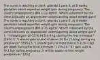 The nurse is teaching a client, gravida 1 para 0, at 8 weeks gestation about expected weight gain during pregnancy. The client's prepregnancy BMI is 21 kg/m2. Which statement by the client indicates an appropriate understanding about weight gain? The nurse is teaching a client, gravida 1 para 0, at 8 weeks gestation about expected weight gain during pregnancy. The client's prepregnancy BMI is 21 kg/m2. Which statement by the client indicates an appropriate understanding about weight gain? 1. "I should gain 10-15 lb (4.5-6.8 kg) during the first trimester." [14%] 2. "I should gain a total of about 30 lb (13.6 kg) during my pregnancy." [65%] 3. "I should gain no more than 0.5 lb (0.2 kg) per week during the third trimester." [17%] 4. "If I gain <20 lb (9.1 kg) during pregnancy, it will be easier to lose weight postpartum." [2%]