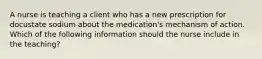 A nurse is teaching a client who has a new prescription for docustate sodium about the medication's mechanism of action. Which of the following information should the nurse include in the teaching?