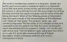 The nurse is transferring a patient to a long-term, skilled care facility and has just given a telephone report to a registered nurse (RN) who works at that facility and who will be receiving the patient. In documenting this call, the nurse begins by writing the date and time the report was given and the name of the RN taking the report. Which of the following pieces of information does the nurse include in the documentation of this telephone call? (Select all that apply.) The patient's name, age, and admitting diagnoses The discussion of any allergies to food and medications that the patient has That the nurse receiving the report was advised that the patient is "needy" and "on the call light all the time" That the patient's pain rating went from 8 to 2 on a scale of 1 to 10 after receiving 650 mg of Tylenol Description of any unresolved problems and current interventions in place