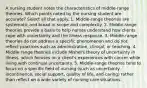 A nursing student notes the characteristics of middle-range theories. Which points noted by the nursing student are accurate? Select all that apply. 1. Middle-range theories are systematic and broad in scope and complexity. 2. Middle-range theories provide a basis to help nurses understand how clients cope with uncertainty and the illness response. 3. Middle-range theories do not address a specific phenomenon and do not reflect practices such as administration, clinical, or teaching. 4. Middle-range theories include Mishel's theory of uncertainty in illness, which focuses on a client's experiences with cancer while living with continual uncertainty. 5. Middle-range theories tend to focus on a specific field of nursing (such as uncertainty, incontinence, social support, quality of life, and caring) rather than reflect on a wide variety of nursing care situations.