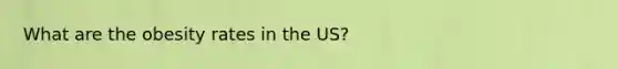 What are the obesity rates in the US?