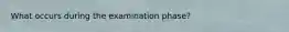 What occurs during the examination phase?