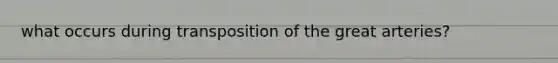 what occurs during transposition of the great arteries?