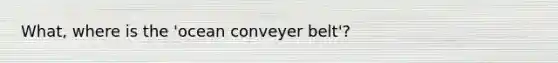 What, where is the 'ocean conveyer belt'?